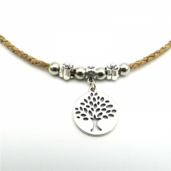 Pletený náhrdelník Strom života